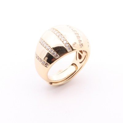 Anello Domar Gioielli Donna Dolù Bijoux anelli in Ottone ipoallergenico Cubic Zirconia RZB125275 - RZB125275